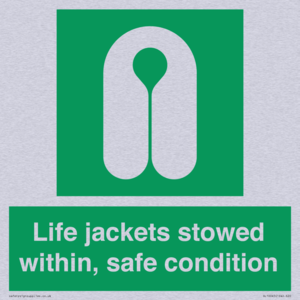 Life jackets stowed within